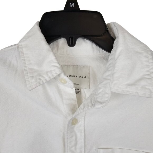 Mens Y2K Mallcore Skater Casual Indie Streetwear  American Eagle White Ombre  XS - Picture 3 of 13